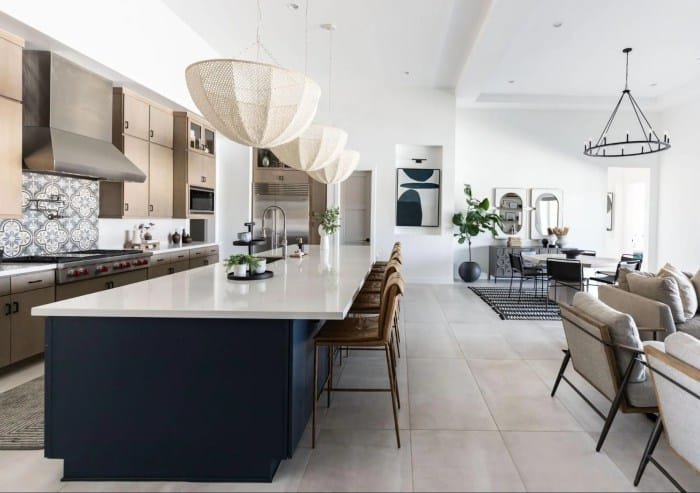 Desain dapur terbuka di rumah